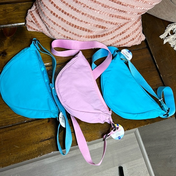 NWT Set of 3 Belt Bags-  Pink & Blue - Picture 1 of 4